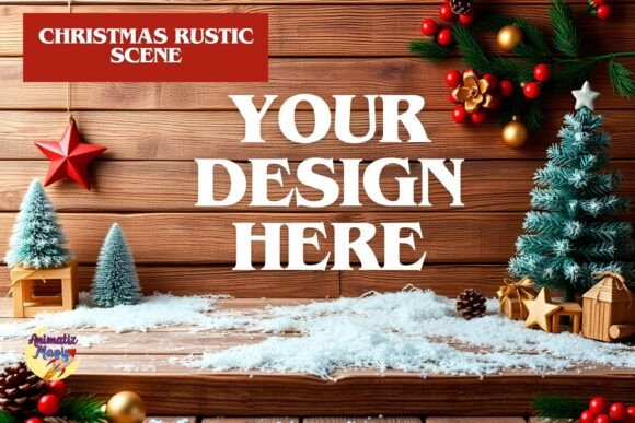 Download Rustic Christmas Display Background - Background Collection