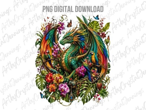 Download Exotic Tropical Dragon Jungle PNG - Exotic Collection