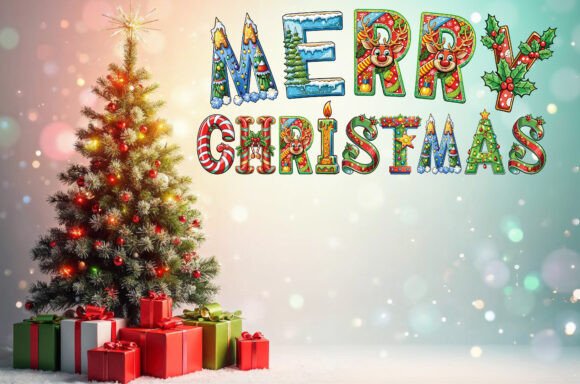 Download Christmas Decorative Alphabets &amp; Numbers - Premium Resources