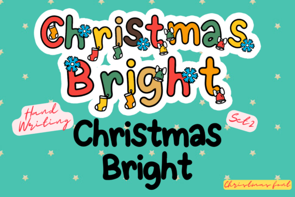 Download Christmas Script Font Set 2, Cute Font - Premium Resources