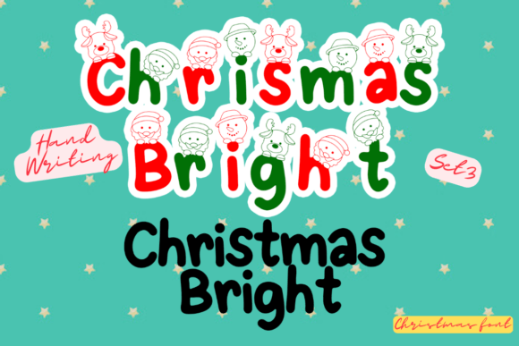 Download Christmas Script Font Set 3, Cute Font - Premium Resources