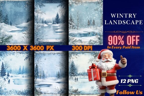 Download Wintry Landscape Backgrounds - Background Collection