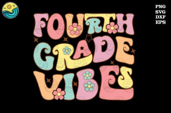 Download Fourth Grade Vibes SVG, Retro School SVG - Premium Resources