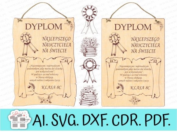Download Diploma for Teacher's Day Svg Laser Cut - Premium Resources