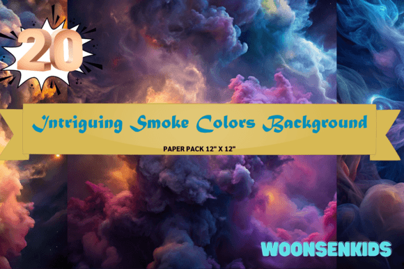Download Beautiful Intriguing Smoke Colors Background Watercolor Png Kdp Digital Paper - Background Collection